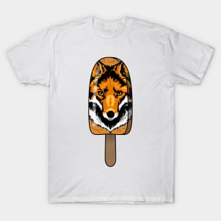 Animal Popsicle Fox Ice Cream Summer Gift T-Shirt